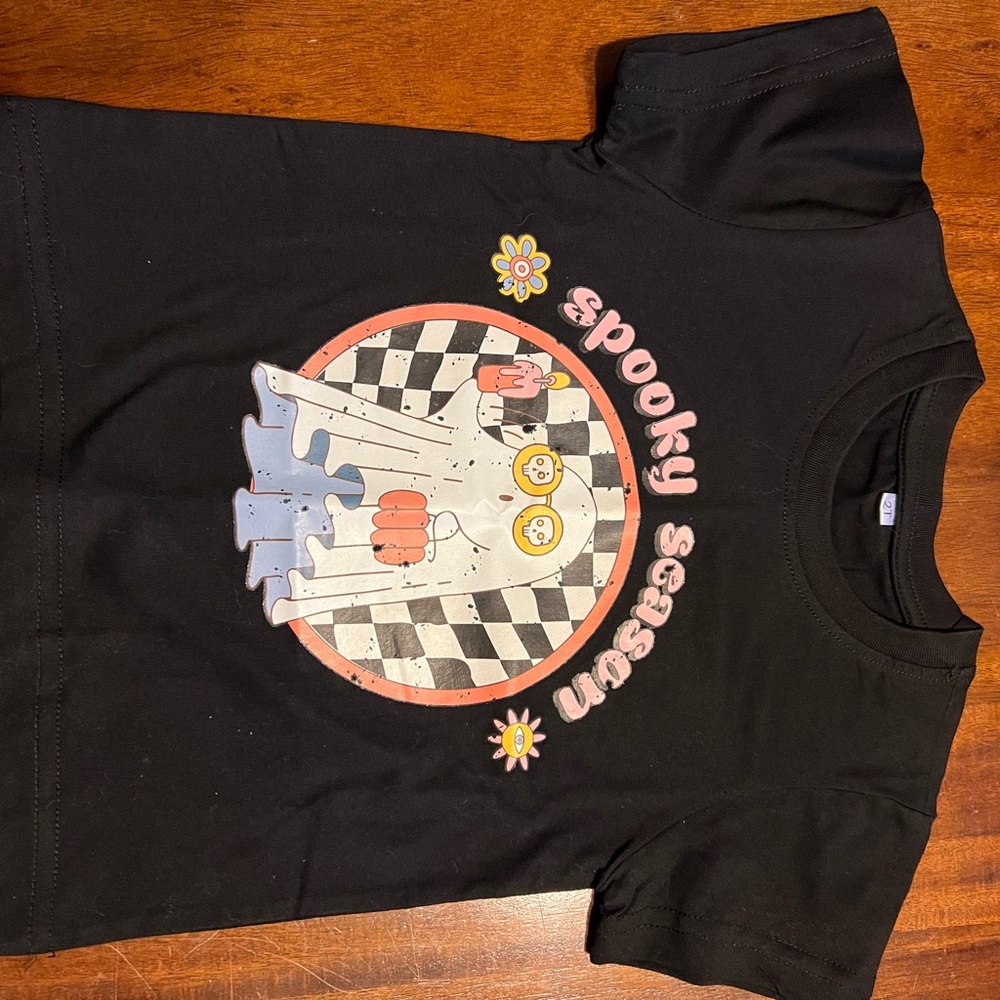 Spooky Season Black Kids T-Shirt